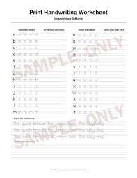 Printable Handwriting Worksheet Lowercase And Uppercase Etsy In 2020 Print Handwriting Printable Handwriting Worksheets Lettering Tutorial