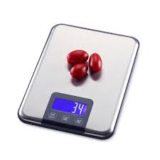 10kg 1g Stainless Steel Kitchen Scales Lcd Slim Large Digital Diet Food Grams Weight Balances Touch Button Scale With Retail Kitchen Measuring Tools Digital Weighing Scale Digital Kitchen Scales