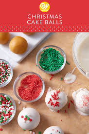 Christmas Cake Balls With Holiday Sprinkles Recipe Christmas Cake Balls Cake Balls Christmas Cake