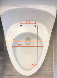 The standard measurement is 5 1/2 inches. Non Standard Size Toilet Seat Home Improvement Stack Exchange