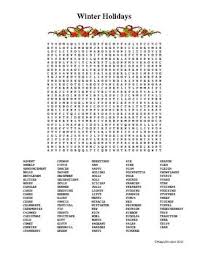Christmas Or Winter Holidays Wordsearch Christmas Teaching Holiday Words Holiday Word Search