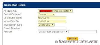 How To View Withdrawal History Of Bdo Savings Account Banking 30474