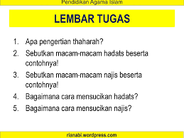 Thaharah Bersuci Ppt Download
