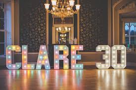 Light Up Numbers Locke Busby London Illuminative Prop Hire