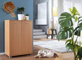 Finebuy schuhregal dario holz 91 x 67 x 33 cm ablage hoch | design schuhständer groß 20 paar schuhe schuhschrank flur | schuh aufbewahrung platzsparend | schuhablage dielenmöbel modern xxl. Wohnling Design Schuhschrank Taja Modern Holz Real De