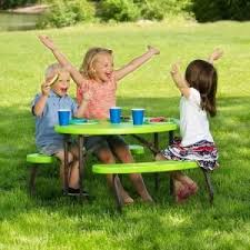 Lifetime Lime Green Children S Picnic Table 60132 The Home Depot Kids Picnic Table Folding Picnic Table Picnic Table