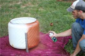 Spray With Heat And Rust Resistant Paint Fire Pit From Washing Machine Innards Diy Fire Pit Fire Pit Essentials Fire Pit Video