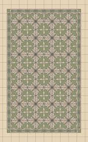 Tapis De Carreau Ciment 20x20cm Decor Majorelle Vert Anis Carrelages Du Marais Carreaux Ciment Tapis Cuisine Tapis