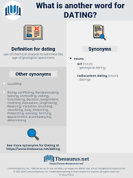 Many people think that radiometric dating has proved the earth is millions of years old. Synonyms For Dating Thesaurus Net