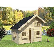 Brast spielhaus gartenlaube fur kinder 3qm 244x124x174cm. Palmako Spielhaus Tom 220 Cm X 180 Cm Fichte Natur Kaufen Bei Obi
