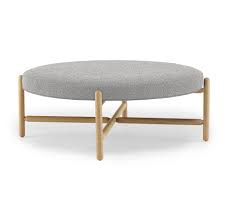 Fabric ottoman coffee table tufted top sofa stores bay. Finn Round Ottoman
