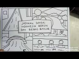 Contoh belajar mewarnai anak tk paud terbaru gambarcoloring. Yuk Cegah Banjir Cara Membuat Poster Bebas Banjir Poster Drawing Youtube