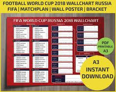 Wallchart Fifa 2018 World Cup Russia Pdf Printable