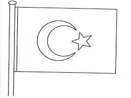 Turk Bayragi Boyama Kagidi Calismasi Turk Bayraklari Boyama Kagidi Boyama Sayfalari Bayrak