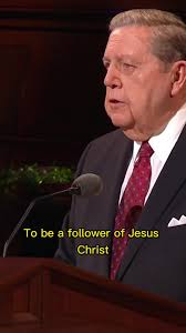 "To be a follower of Jesus Christ, one must sometimes carry a burden and go  where sacrifice is required and suffering is inevitable." -Elder Jeffrey R.  Holland, #GeneralConference #Savior ...