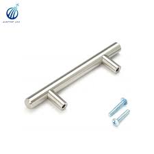 These satin nickel pulls feature a modern curved design that provides the perfect update to classic cottage style. Brushed Nickel T Bar Cabinet Pulls 96mm Hole Center Modern Euro Stainless Steel Kitchen Cabinet Hardware Handle Buy T Bar Cabinet Pulls 96mm Hole Center Cabinet Hardware Handle Product On Alibaba Com