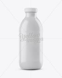 Glass Bottle Mockup In Bottle Mockups On Yellow Images Object Mockups
