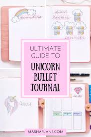 Unicorn Bullet Journal Theme Plan With Me Masha Plans Bullet Journal Bullet Journal Themes Bullet Journal August