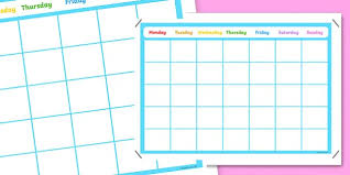 Identify each user by a password and pc name. Blank Calendar Template Poster Weekly Rota Template