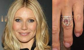 Gwyneth Paltrow Wedding Band Celebrity Engagement Rings Royal Engagement Rings Pave Diamond Ring