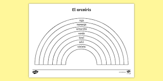 We are a sharing community. Rainbow Colours In Spanish Colouring Sheet Teacher Made