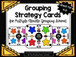 Grouping Strategy Cards For Multiple Flexible Grouping Schemes Pack Math Organization Math Stations Math Activities