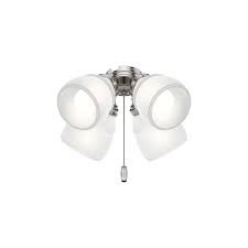 Measures 52 x 52 x 18.06 inch. Hunter Fan 4 Light Brushed Nickel Ceiling Fan Light At Menards