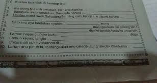 Perangkat pembelajaran basa sunda basa sunda sd mi kelas 2. Ayooo Kaka Kaka Tolong Isiin Ya Bahasa Sunda Kelas 3 Sd Brainly Co Id
