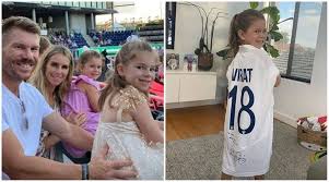She Loves Vk Virat Kohli Gifts David Warner S Daughter His Playing Jersey Techiazi Virat kohli has a verifies 'twitter' and 'facebook' accounts. techiazi