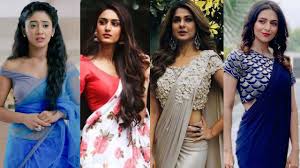 Shivangi Joshi Erica Fernandes Jennifer Winget Divyanka Tripathi Who Looks Gorgeous In Designer Saree Iwmbuzz Shivangi joshi is an indian television actress who is known for her beauty, dance and talent. shivangi joshi erica fernandes