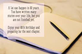 I appreciate this special day because it reminds me of how lucky i am to be blessed with an amazingly loving and wishing you a very, very happy 80th birthday, dearest aunt! What To Write In Someone S 80th Birthday Card Holidappy Celebrations