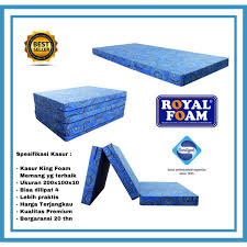 Jual kasur busa royal exclusive tulungagung. Jual Royal Foam Lipat 4 Kasur Busa Original 200x100x10 Terbaru Juli 2021 Blibli