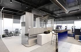 This is a simple office space where people either have creative. Amaar Real Estate Modern Office Interior Design Comelite Architecture Structure And Interior Design Archello