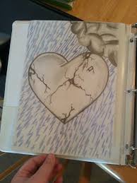 Broken Heart Heart Drawing Broken Heart Drawings Broken Heart Tattoo