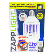 When flying pests are in your face, hair, and clothes, and you don't want to take a chance on spraying chemicals into because pest control products can be dangerous to your family if mishandled, we always recommend consulting with an exterminator even if just to ask. Zapplight Led Lightbulb That Kills Mosquitos As Seen On Tv Walmart Com Walmart Com