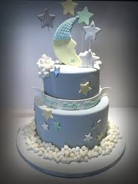 Stars And Moon Baby Shower Cake Moon Baby Shower Cake Moon Baby Shower Baby Shower Cakes For Boys