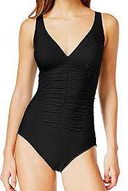 Swim Solutions Womens Tummy Control Bust Support One Piece Swimsuit One Piece Swimsuits Women