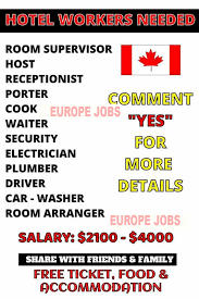 Meanwhile, plumbers living in australia make around au$59,403 ($43,087). Hotel Jobs In Canada For 2019 Europe Jobs Networkeurope Jobs Network