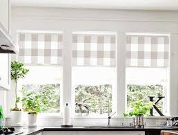 Valance Curtains Buffalo Check Plaid Farmhouse Beige White Tan Drapes Kitchen Dining Farmhouse Dining Room Trendy Farmhouse Kitchen Farmhouse Dining