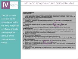 Introduction To The Visual Infusion Phlebitis Vip Score