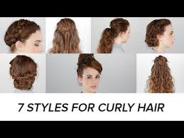 7 Easy Hairstyles For Curly Hair Beauty Junkie Youtube