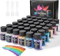 Smalltongue Mica Powder for Epoxy Resin, 36 Colors, 0.35 oz(10g) Bottles Mica Glitter, Pigment for Lip Gloss, Soap Making, Bath Bomb, Art Crafts, ...
