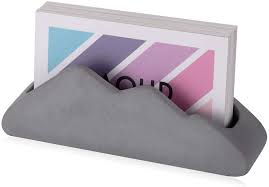As well as protecting your precious marketing tools, they also provide you with a great way to transport a plentiful collection of them, so that you're never out and about without one close to hand. Amazon Com Concrete Business Card Holder Modern Desktop Cement Business Card Case Display Stand Office Desk Business Card Organizer Grey Office Products