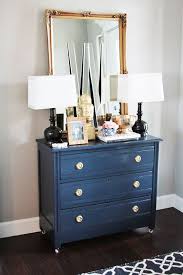 Loving The Matching Lamps And The Vignette Blue Dresser Room Tour Home Decor