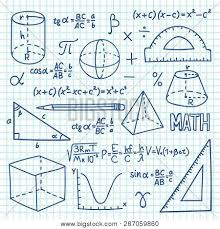 doodle maths and geometry concept trigonometry functions