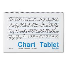 Chart Tablets Unruled 24 X 16 White 25 Sheets
