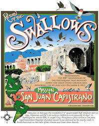 Return Of The Swallows Design 16 Gavin Fine Art Design California Missions San Juan Capistrano Mission San Juan Capistrano