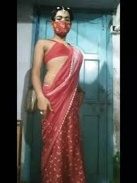 Sissy Lily New Saree Cross Dressing: Shemale Penis Ring Porn