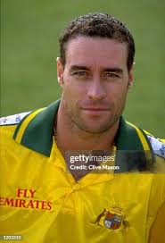 A portrait of Michael Bevan of Australian Cricket World Cup team... News  Photo