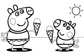 The spruce / kelly miller halloween coloring pages can be fun for younger kids, older kids, and even adults. Peppa Pig On The Beach Coloring Page Free Printable Coloring Pages For Kids